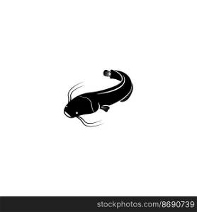 Catfish logo template vector icon illustration design