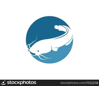 catfish vector icon illustration design template