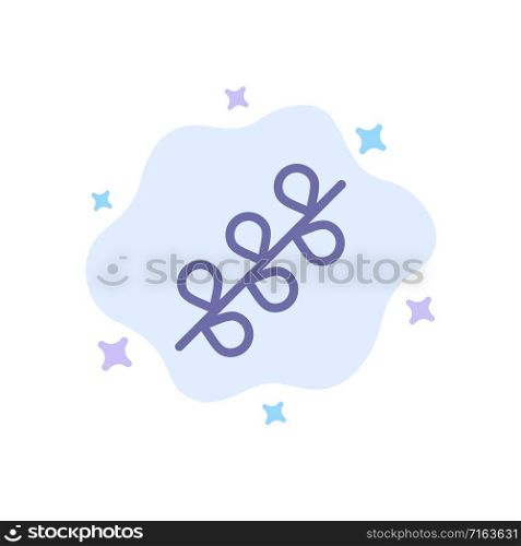 Catkin, Easter, Holiday, Spring Blue Icon on Abstract Cloud Background