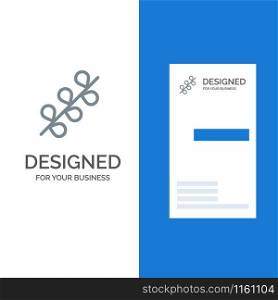 Catkin, Easter, Holiday, Spring Grey Logo Design and Business Card Template