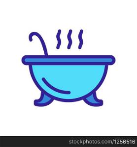 cauldron food icon vector. Thin line sign. Isolated contour symbol illustration. cauldron food icon vector. Isolated contour symbol illustration