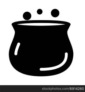 cauldron, icon on isolated background