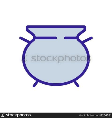 Cauldron magician icon vector. Thin line sign. Isolated contour symbol illustration. Cauldron magician icon vector. Isolated contour symbol illustration