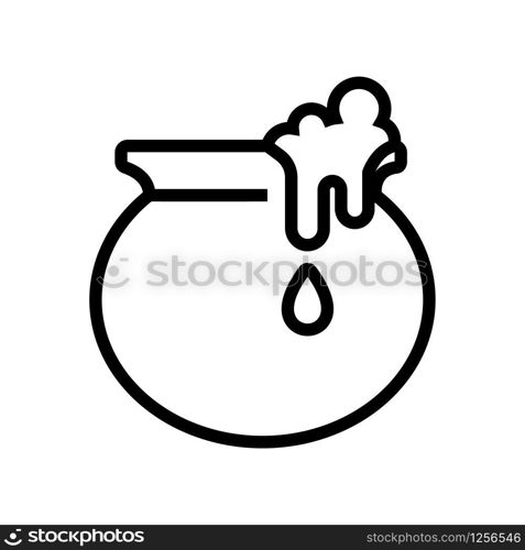 Cauldron magician icon vector. Thin line sign. Isolated contour symbol illustration. Cauldron magician icon vector. Isolated contour symbol illustration