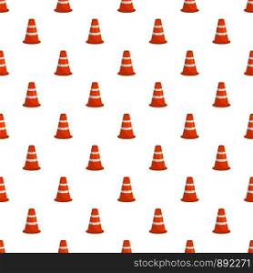 Caution cone pattern seamless vector repeat for any web design. Caution cone pattern seamless vector