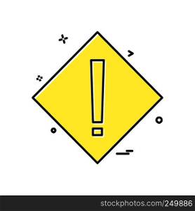Caution icon design vector