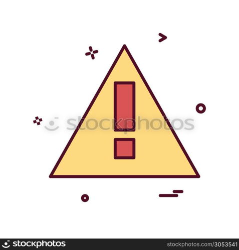 Caution icon design vector