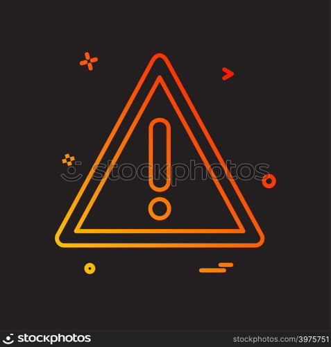 Caution icon design vector