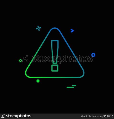 Caution icon design vector