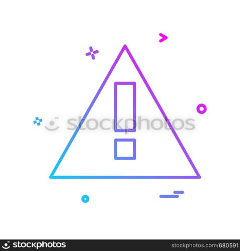 Caution icon design vector