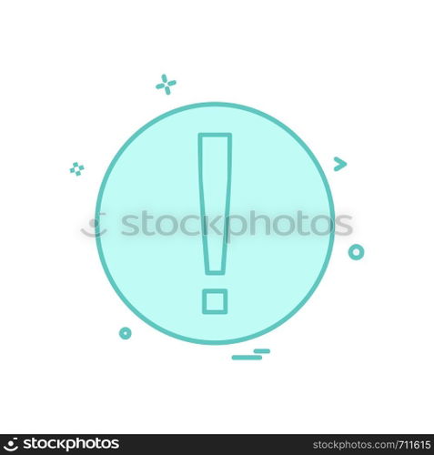 Caution icon design vector