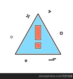 Caution icon design vector