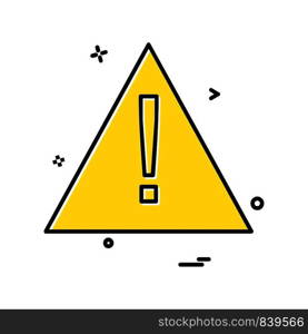 Caution icon design vector