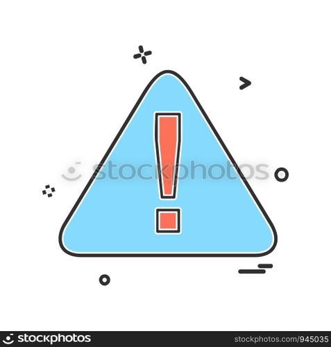 Caution icon design vector