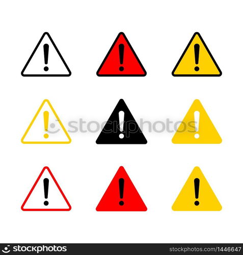 Caution Icon With Triangle Form. Danger Sign, Attention Sign. Caution 