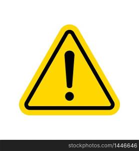 Caution icon with triangle form. Danger sign on isolated background. Caution warning icon.Triangle warning icon in flat style.vector illustration eps10. Caution icon with triangle form. Danger sign on isolated background. Caution warning icon.Triangle warning icon in flat style.vector