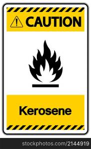 Caution Kerosene Symbol Sign On White Background