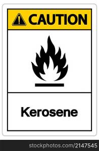 Caution Kerosene Symbol Sign On White Background