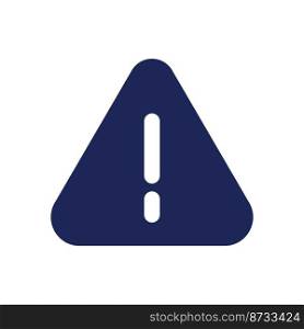 Caution sign black glyph ui icon. Warning about error. Important notification. User interface design. Silhouette symbol on white space. Solid pictogram for web, mobile. Isolated vector illustration. Caution sign black glyph ui icon