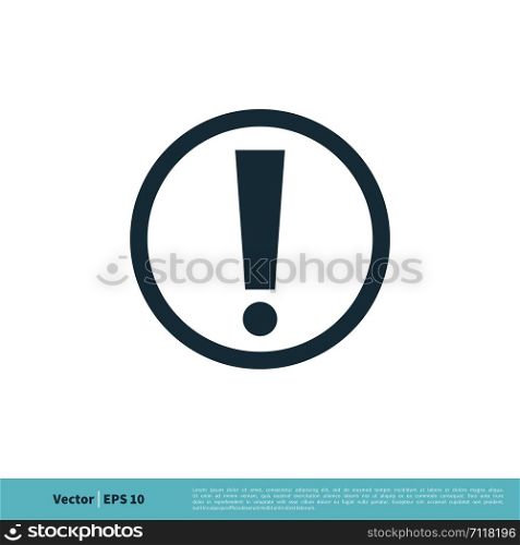 Caution / Warning Sign Icon Vector Logo Template Illustration Design. Vector EPS 10.