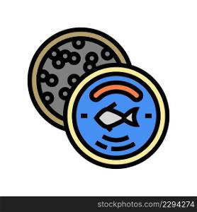 caviar seafood color icon vector. caviar seafood sign. isolated symbol illustration. caviar seafood color icon vector illustration