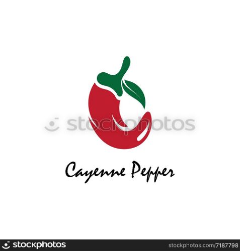 Cayenne Pepper logo creative inspiration vector design