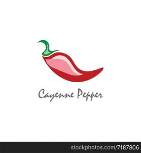 Cayenne Pepper logo creative inspiration vector design