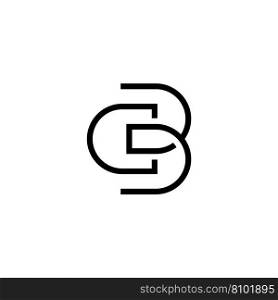 Cb logo Royalty Free Vector Image