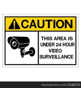 CCTV Camera. Black Video surveillance sign.vector isolated