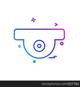 CCTV camera icon design vector