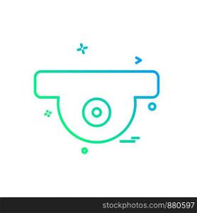 CCTV camera icon design vector