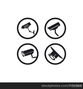 CCTV icon vector template design