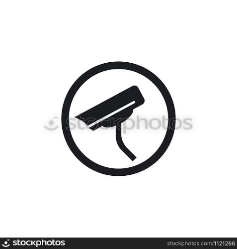 CCTV icon vector template illustration