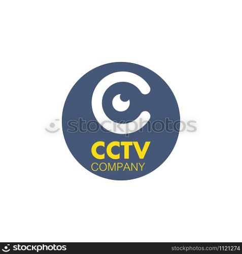 CCTV icon vector template illustration