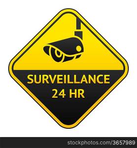CCTV pictogram, video surveillance sticker