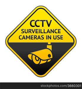 CCTV pictogram, video surveillance symbol