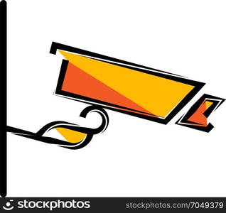 CCTV Security Camera Icon, Video Surveillance Vector Illustration