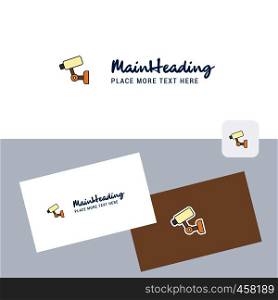 CCTV vector logotype with business card template. Elegant corporate identity. - Vector
