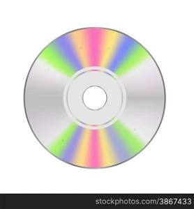 CD disc Isolated on White Background for Your Design.. CD disc