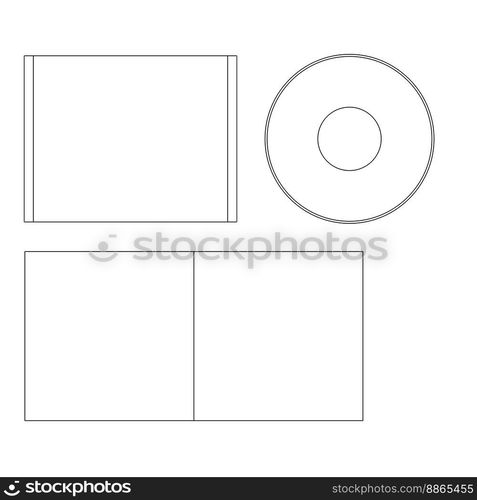 CD DVD Bluray cover and label template. blank CD DVD cover template ...