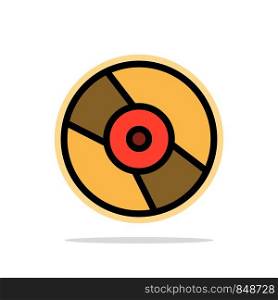 Cd, Dvd, Disk, Device Abstract Circle Background Flat color Icon