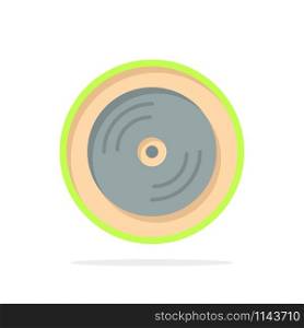 Cd, Dvd, Disk, Education Abstract Circle Background Flat color Icon