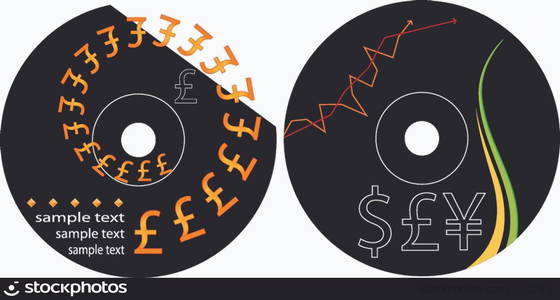 CD - DVD Label Design template — Stockphotos.com