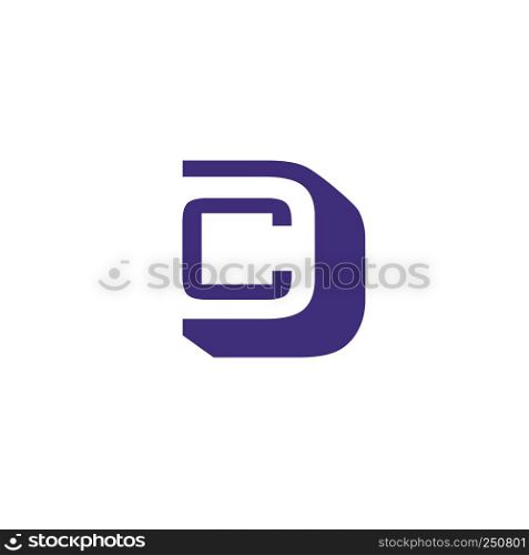 CD letter logo design vector illustration template, C letter logo vector, letter C and D logo vector, creative Letter CD letter logo
