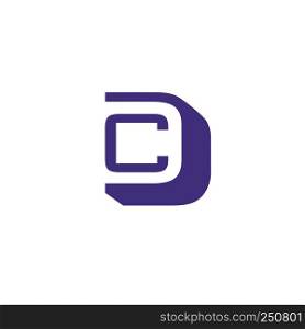 CD letter logo design vector illustration template, C letter logo vector, letter C and D logo vector, creative Letter CD letter logo