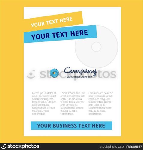CD Title Page Design for Company profile ,annual report, presentations, leaflet, Brochure Vector Background
