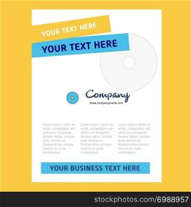 CD Title Page Design for Company profile ,annual report, presentations, leaflet, Brochure Vector Background