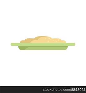 Ce≤ry mash potato icon flat vector. Boi≤d food. Meal cream isolated. Ce≤ry mash potato icon flat vector. Boi≤d food