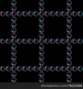 Cea Bubbles on Black Background. Seamless pattern. Vector Illustration. EPS10. Cea Bubbles on Black Background. Seamless pattern. Vector Illustration