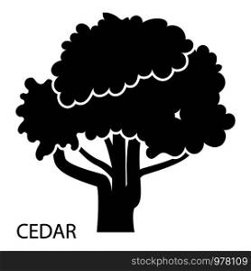 Cedar icon. Simple illustration of cedar vector icon for web. Cedar icon, simple style